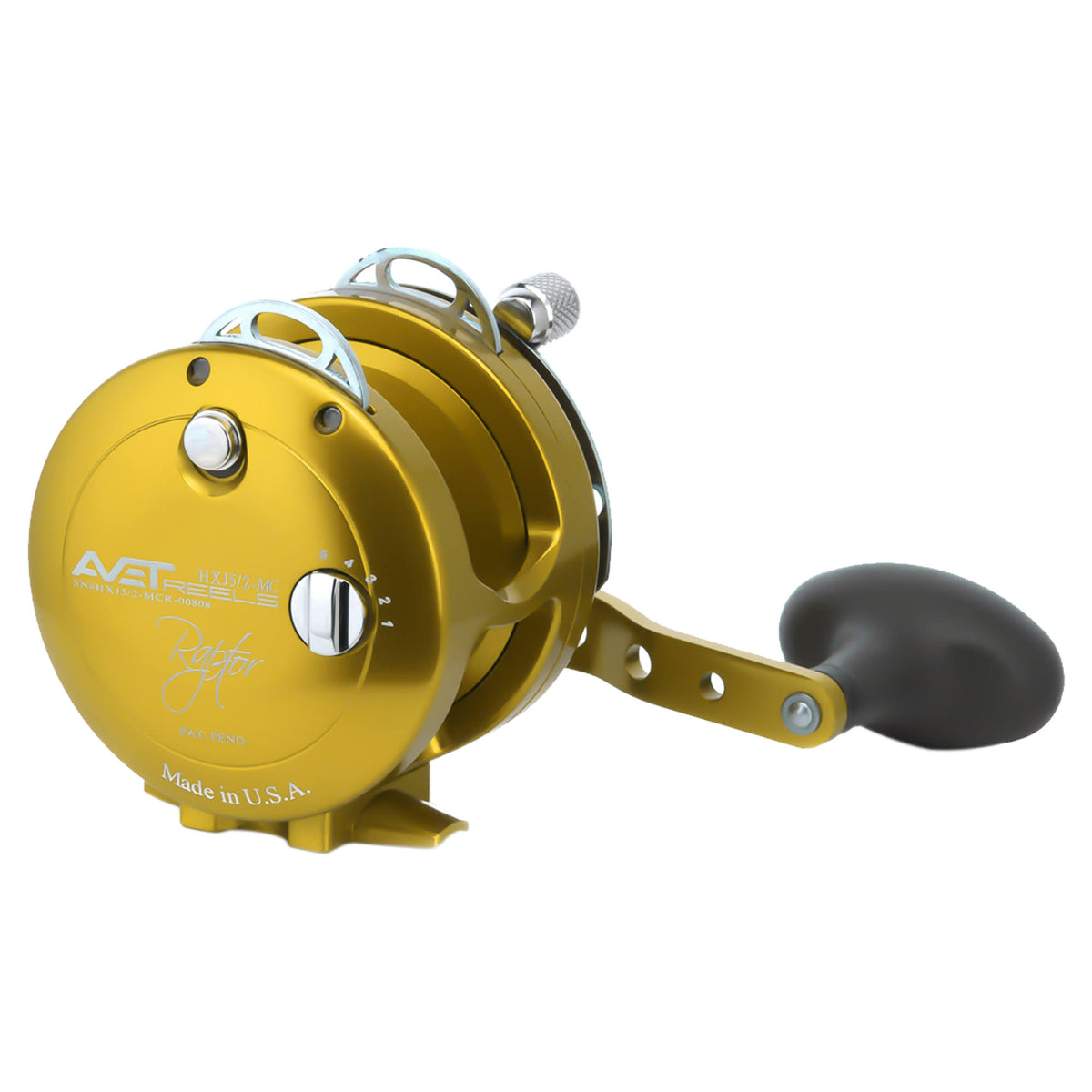 Gold Two-Speed Lever Drag Casting Reels W459