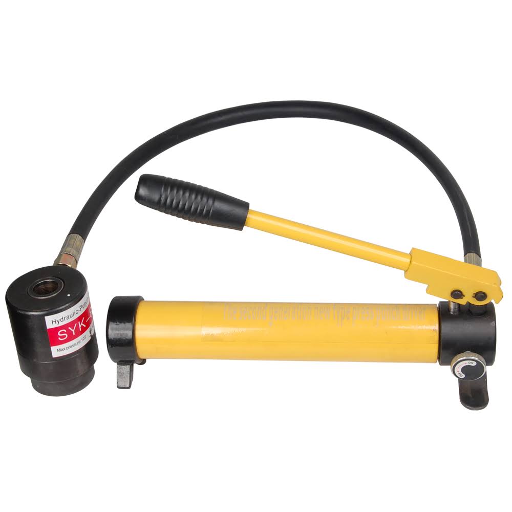 10 Ton 6 Die Hydraulic Knockout Punch Tool Kit with Case M3079
