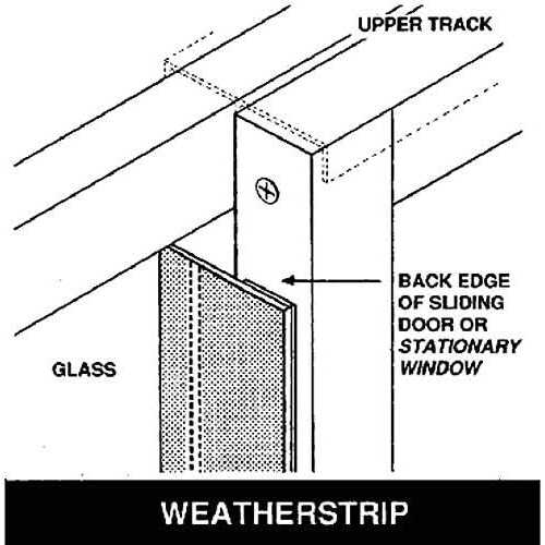 Sliding Glass Door Draft Stopper Weatherstripping A906167