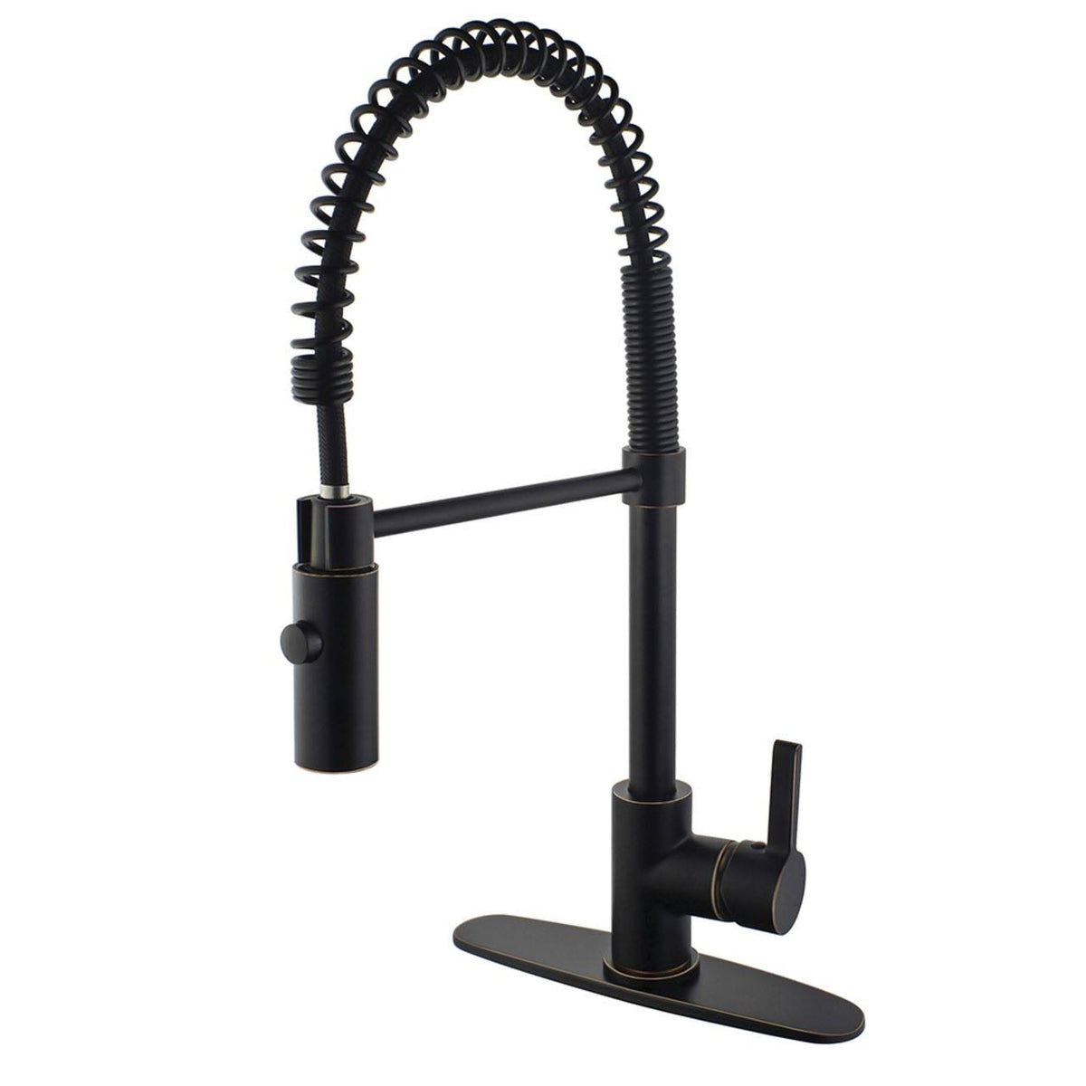 Single Handle Pull Down Kitchen Faucet Naples Bronze M552