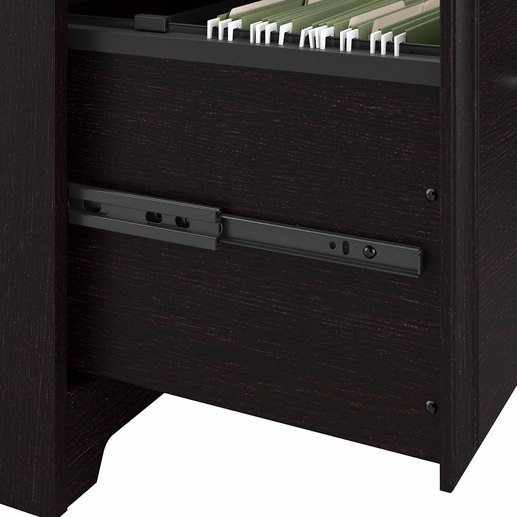 60W Computer Desk with Drawers in Espresso Oak P899