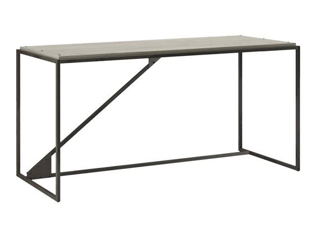 Industrial L Shaped Desk with 3 Drawer Mobile File Cabinet, 62W, Cottage White C201862