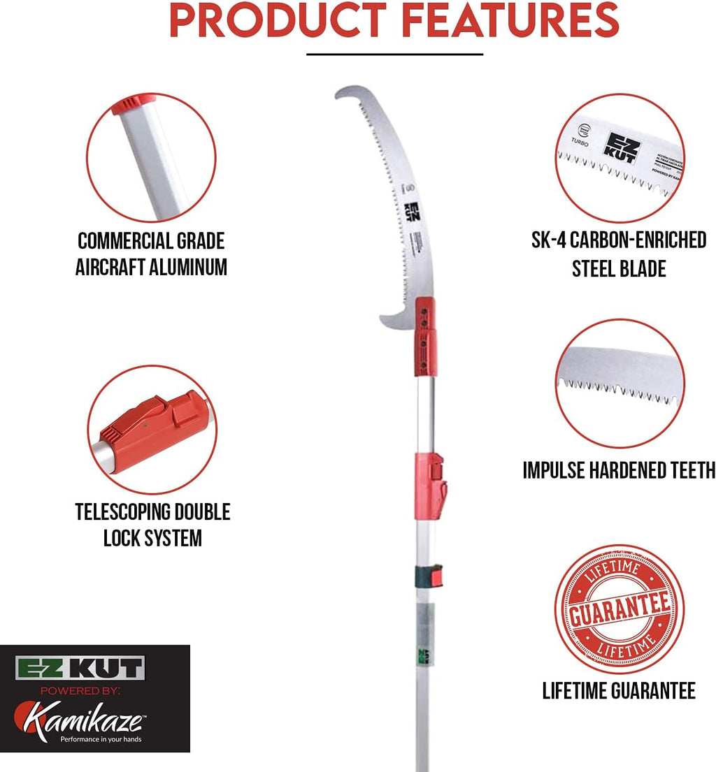 20′ Extendable Tree Trimmer Pole Saw with Double Hook Blade I80230
