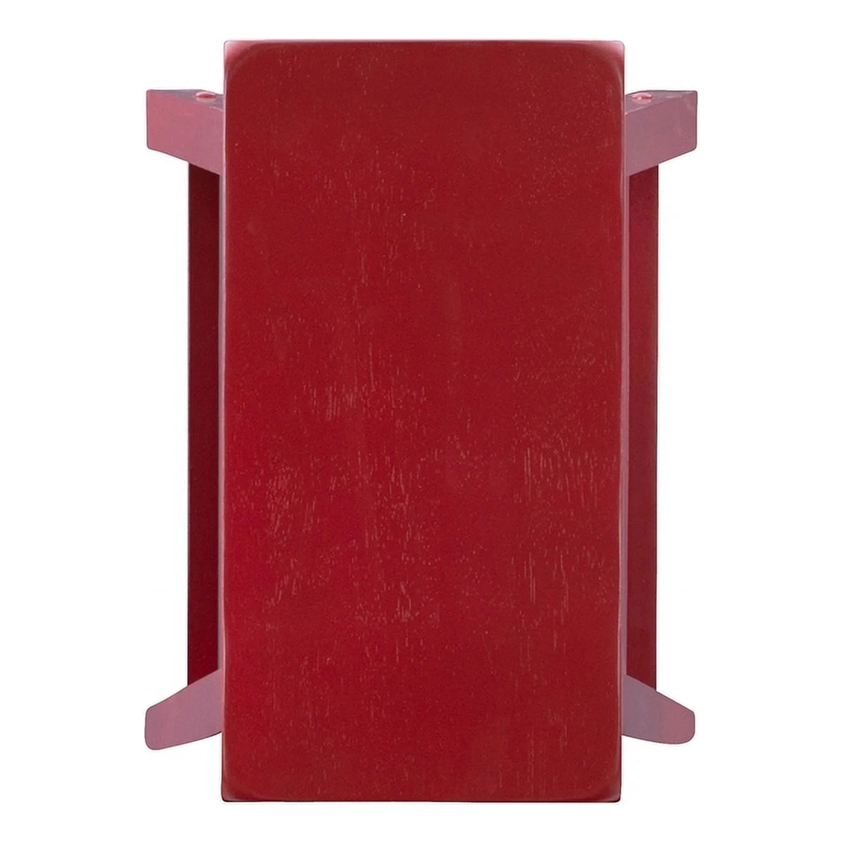 24" Wood Backless Saddle Seat Counter Stool in Red A8817