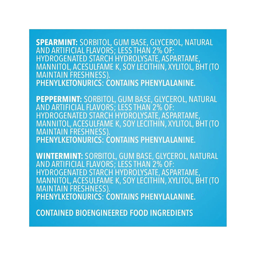 Sugar Free Gum Assorted Flavors 13.4 oz. 200 Pieces/Pack Q6942