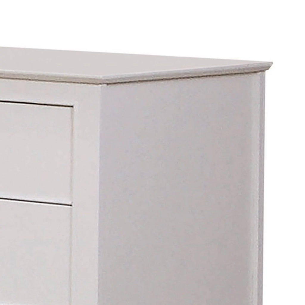 White 48 Inch 3 Drawer Writing Desk with Keyboard Tray M4963