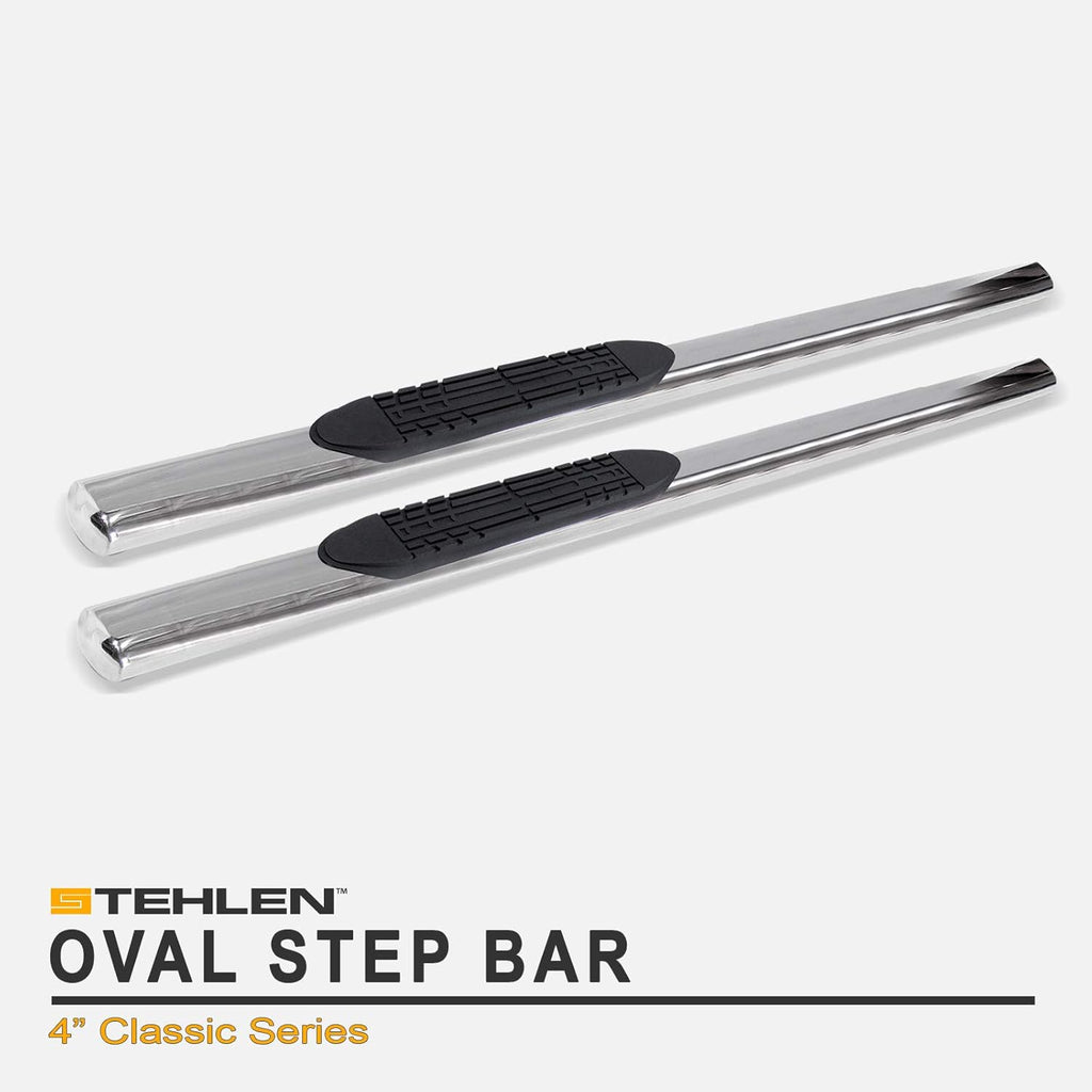 4 Oval Side Step Nerf Bars Stainless Steel A828625