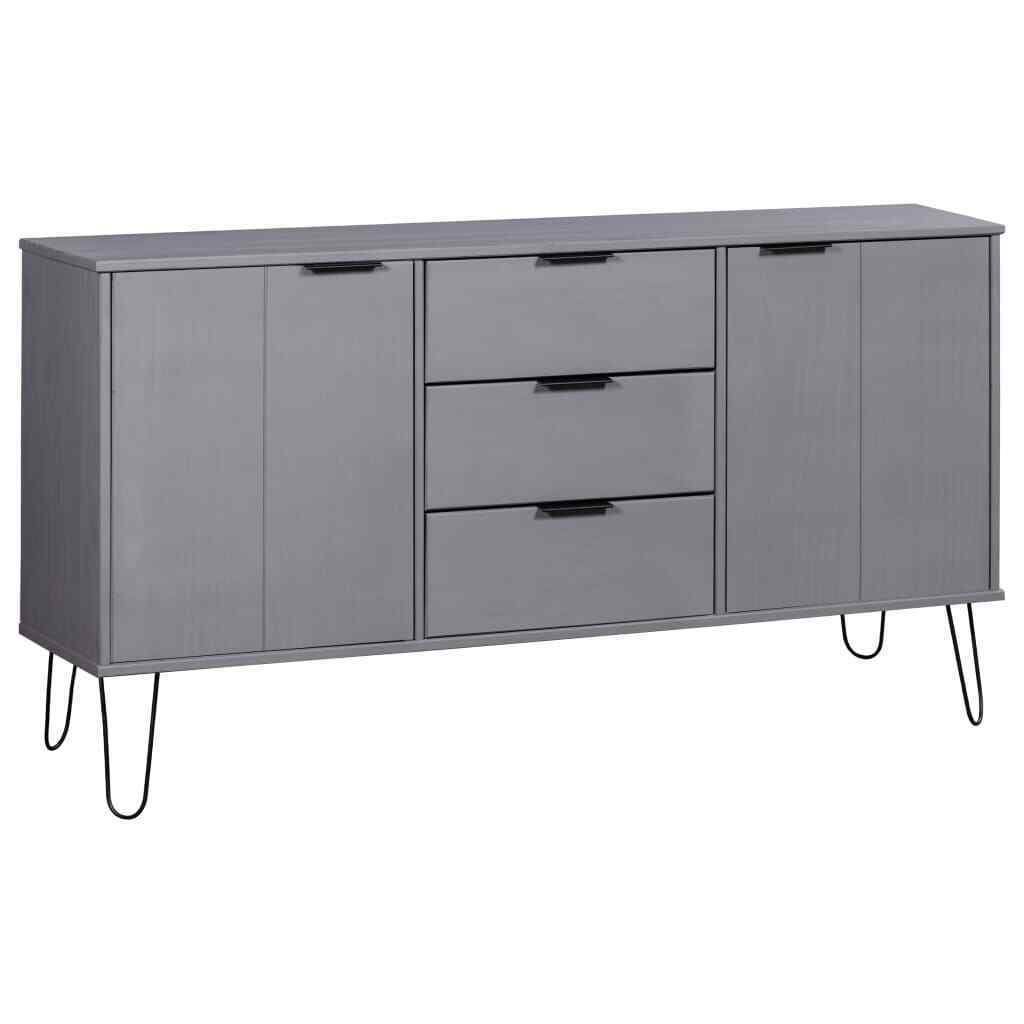 Gray Solid Pine Wood Sideboard N991