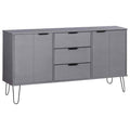 Gray Solid Pine Wood Sideboard N991