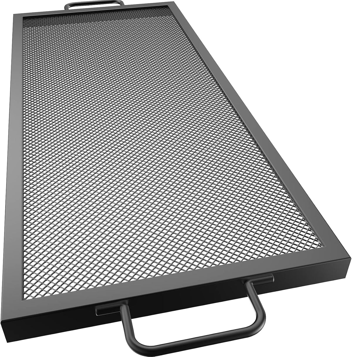 Black Steel Fire Pit Cooking Grate with Handles, Pack of 2 M738