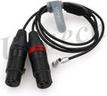 Two XLR 3 pin Female to Right Angle 5 pin Male Audio Cable Pack of 2 C64706