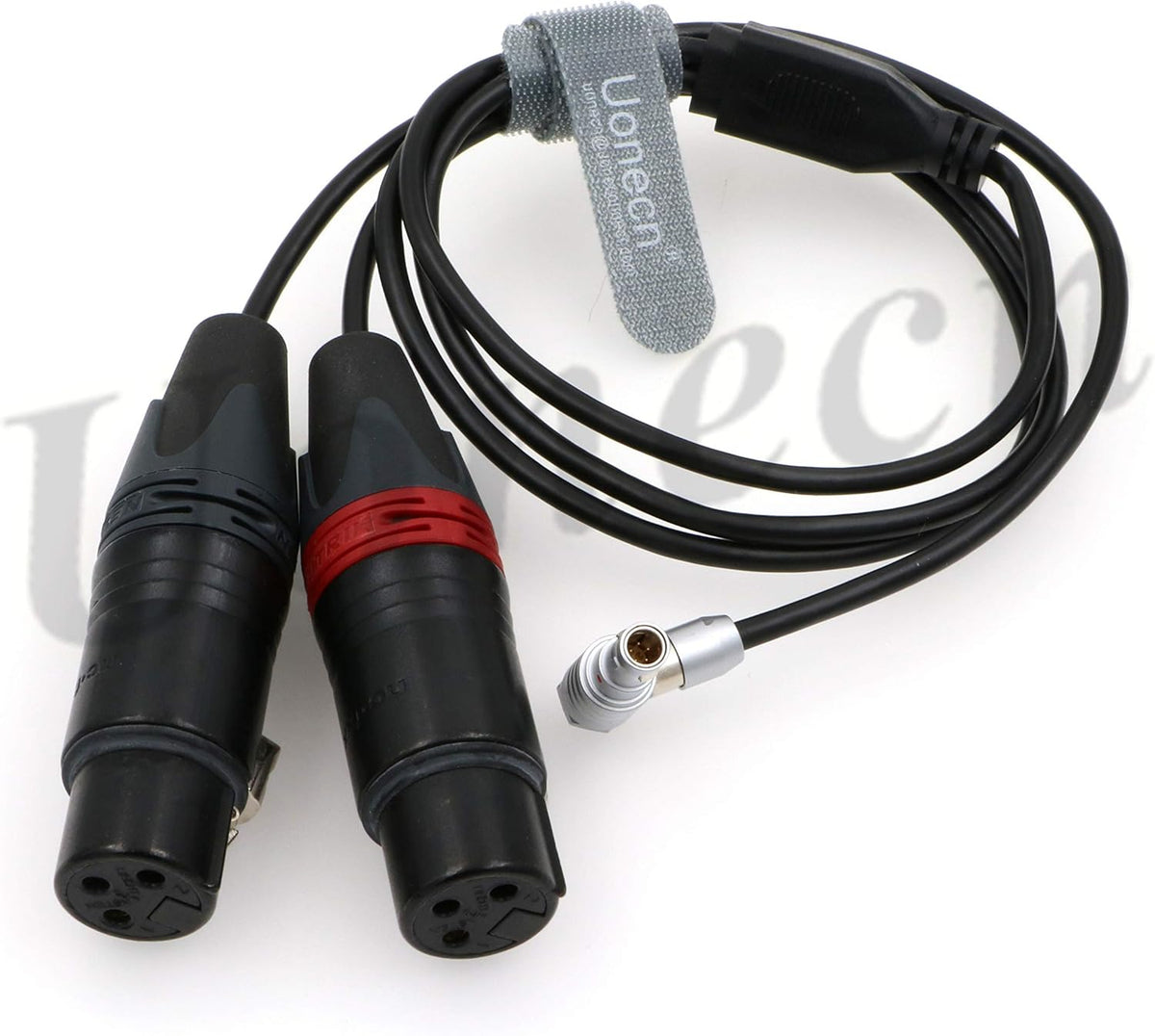 Two XLR 3 pin Female to Right Angle 5 pin Male Audio Cable Pack of 2 C64706