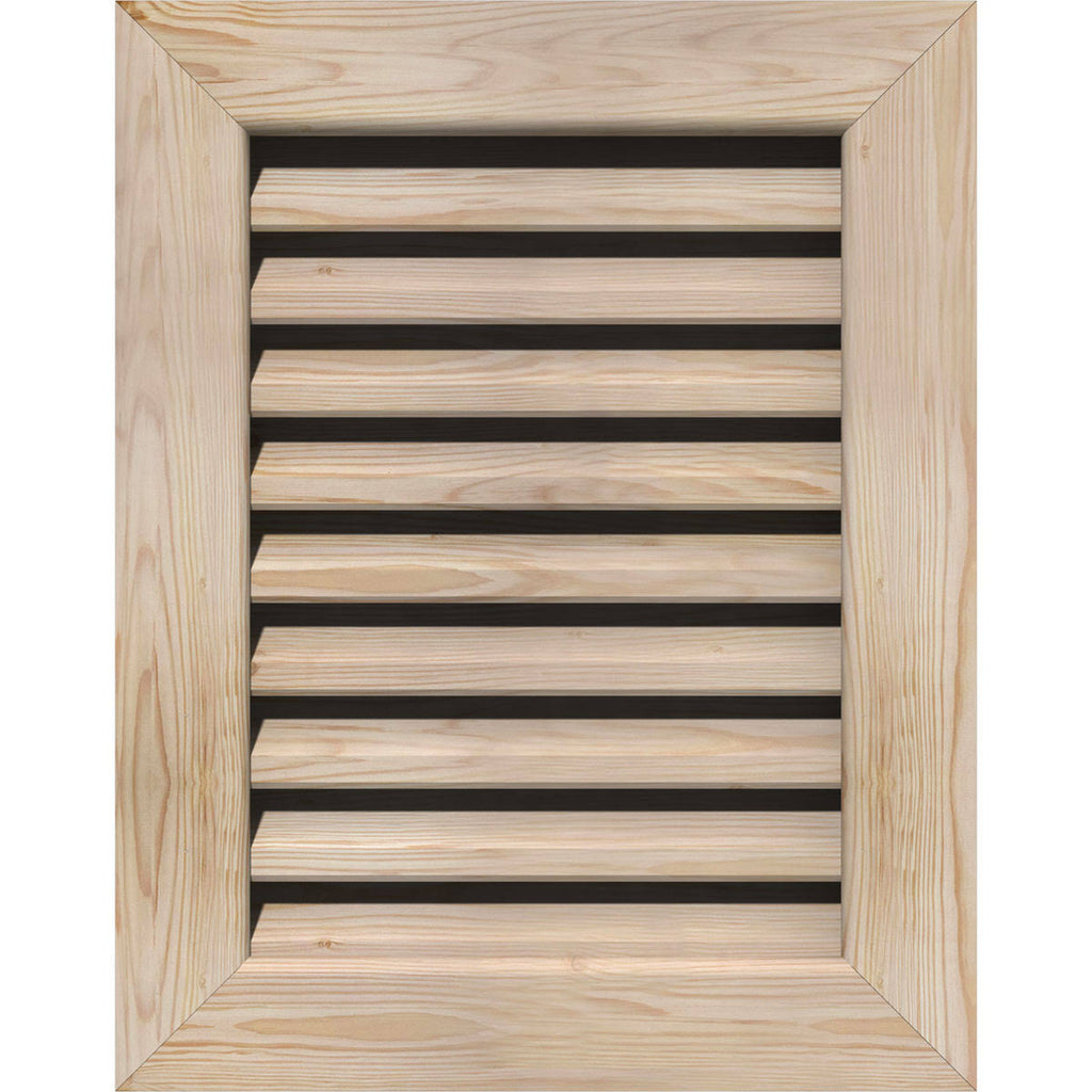 22-in W x 18-in H Unfinished Smooth Pine Gable Vent N10721