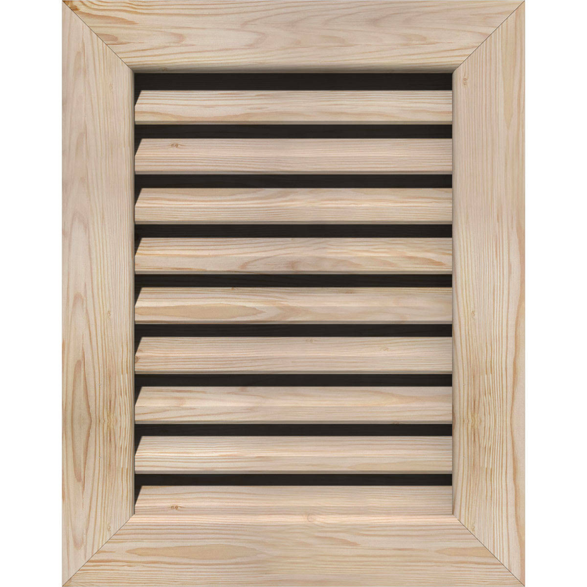 22-in W x 18-in H Unfinished Smooth Pine Gable Vent N10721