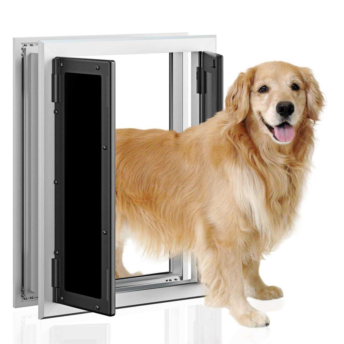 Aluminum Pet Door with Double Panels P1976
