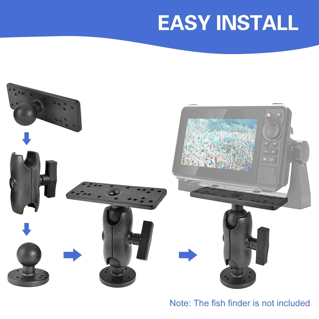 Portable Kayak Fish Finder Mount with 360° Swivel Ball Mount Base O277140