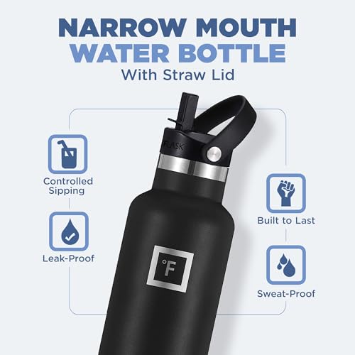 24 Oz Leak Proof Vacuum Insulated Stainless Steel Water Bottle N56158
