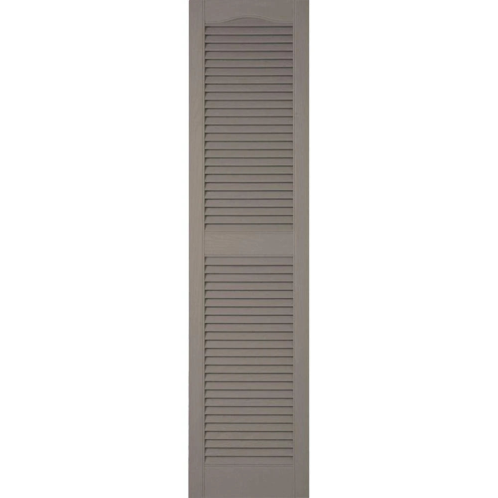 Clay Vinyl Open Louver Shutters D641540