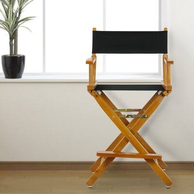 Canvas Director's Chair Navy Blue Natural C54093