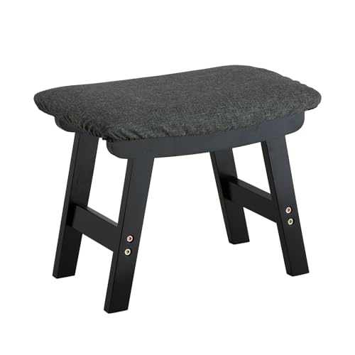Bamboo Foot Stool with Orange Surface N330