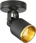Black and Golden Dimmable Directional Ceiling Spotlight Adjustable 90 Degrees 7W A9658
