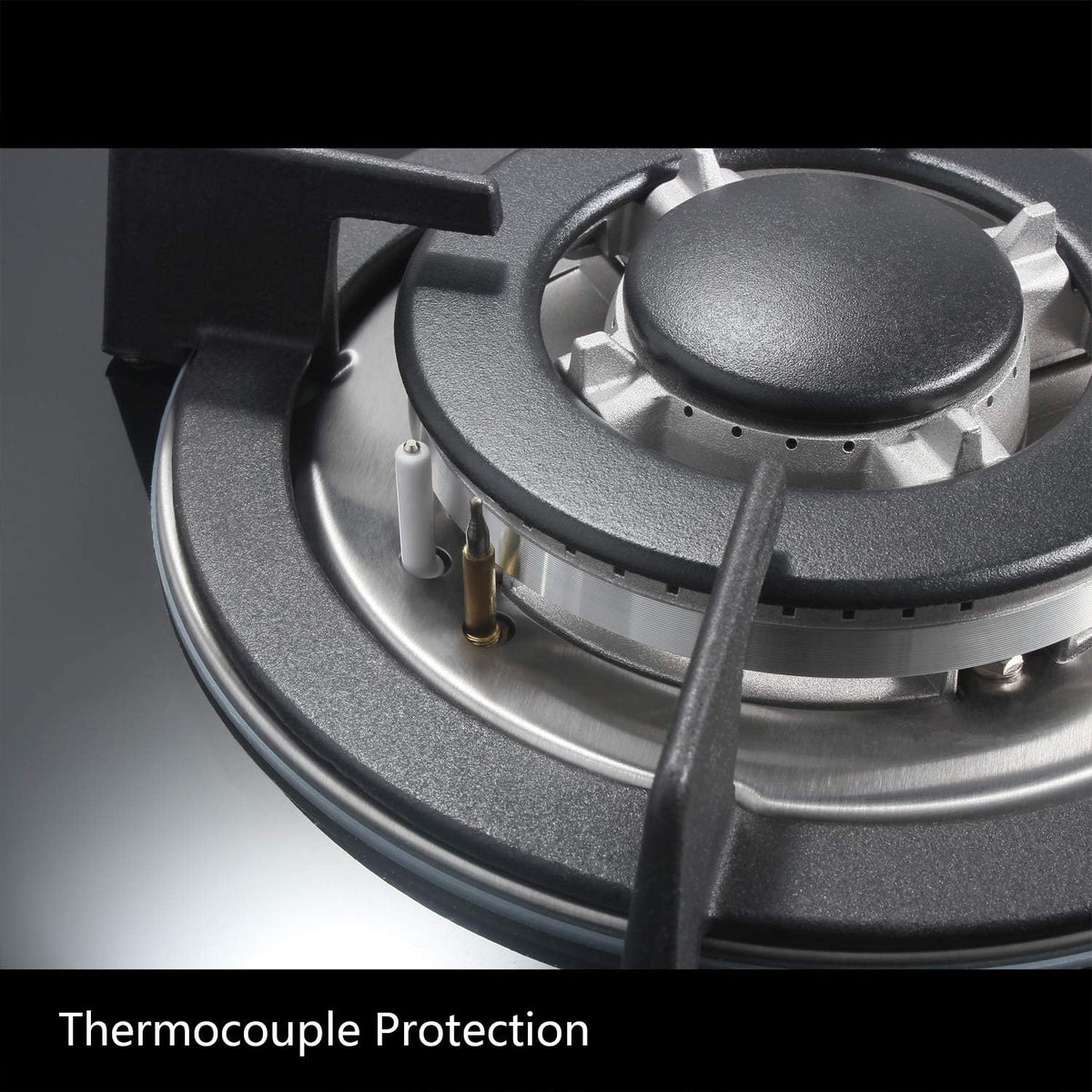 4 Burners Gas Cooktop Tempered Glass Built in Gas Stove J648818