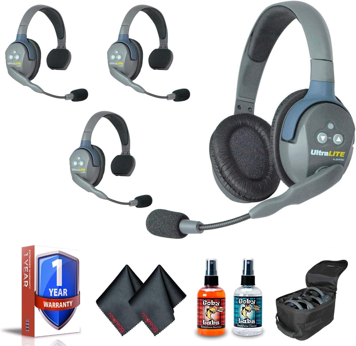 4-Person Headset System with Cleaning Kit F4696