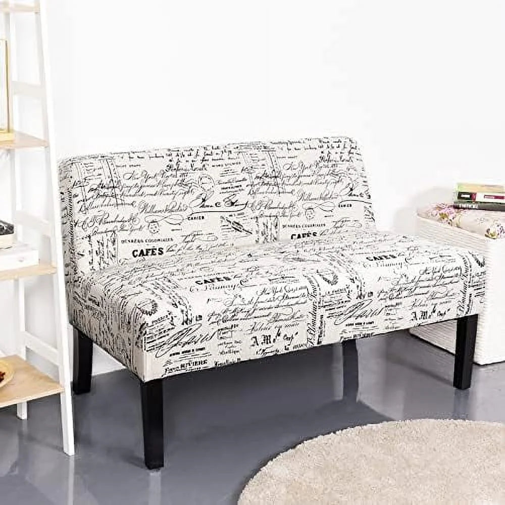 Armless Loveseat Sofa Fabric Q87713
