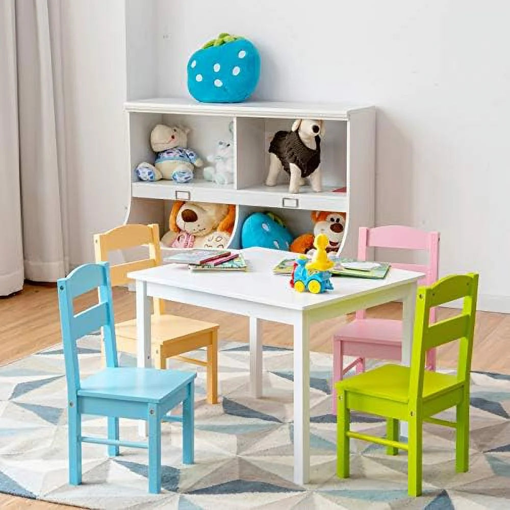 5 Piece Wood Table and Chair Set C54509