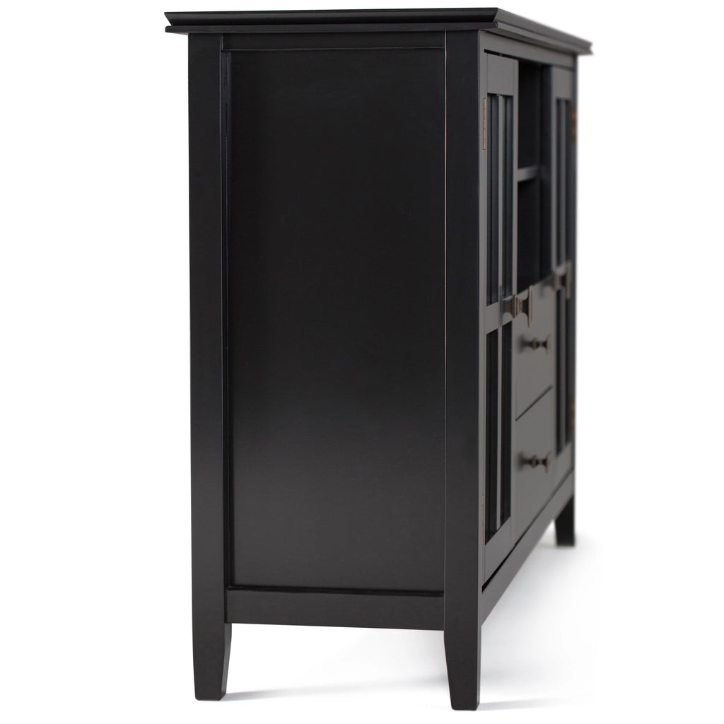 Black Wood TV Media Stand T635803