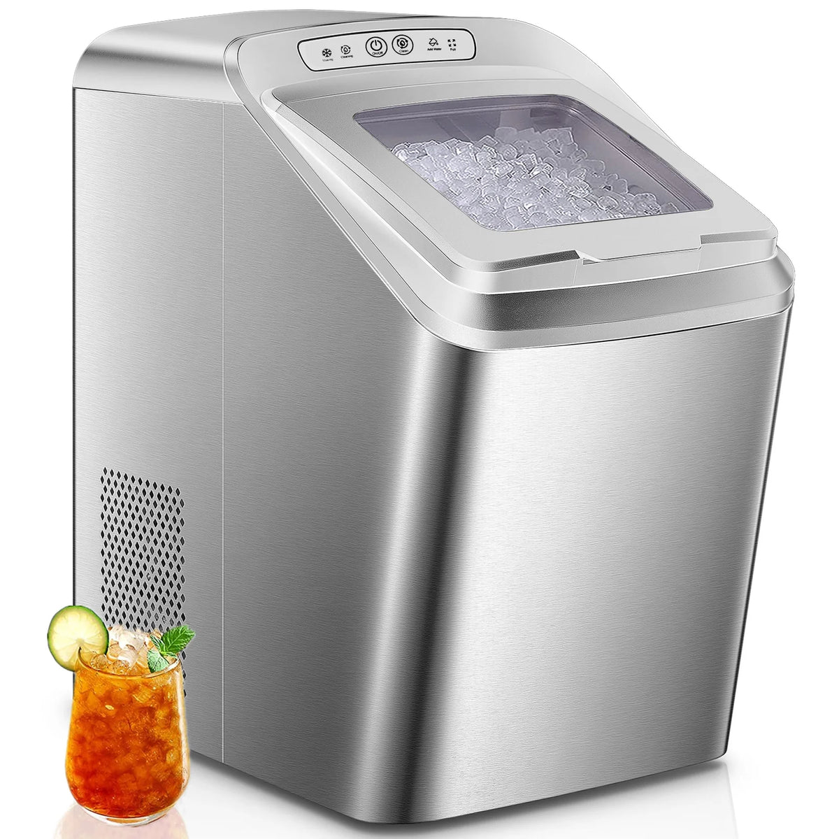 Countertop Stainless Steel Nugget Ice Maker F90679