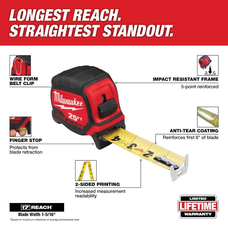 25 ft. Tape Measure with 17 ft. Reach U5086