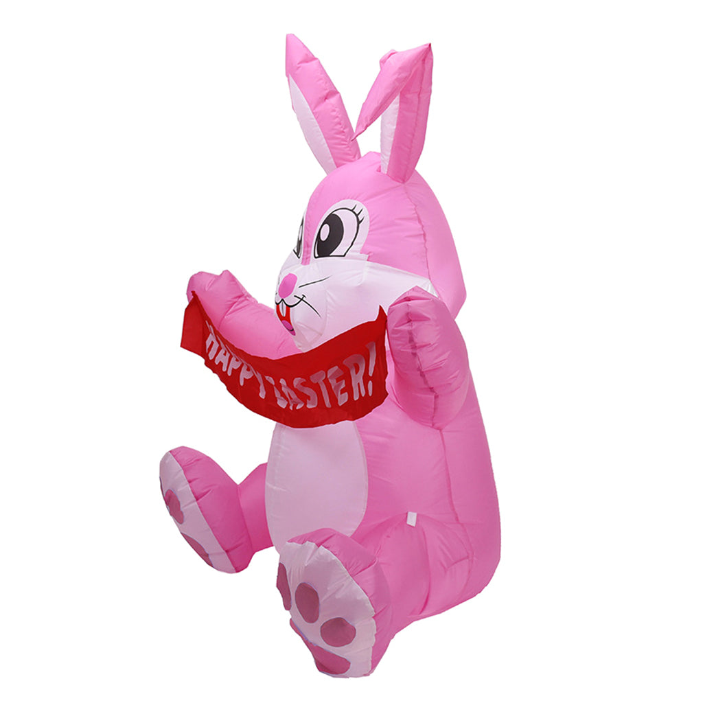 1.5m Inflatable Easter Bunny LED Night Light Outdoor Decorations T17393
