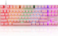Pink 87 Keys RGB Backlit Mechanical Gaming Keyboard Z2459