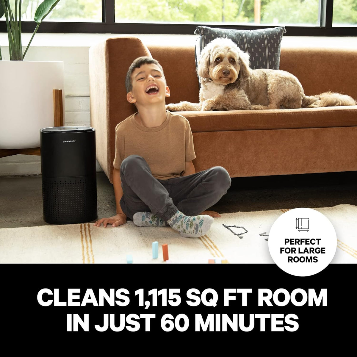 HEPA 14 Air Purifier for Large Room, Covers 1,115 Sq Ft R628