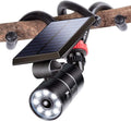 Solar Motion Sensor Outdoor Camping Lights Aluminum of 2, 1400-LM 9W LED Solar Flood Security Spotlights Y496