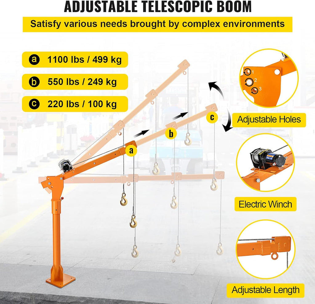 Truck Crane Frame with Adjustable Telescopic Boom I59599