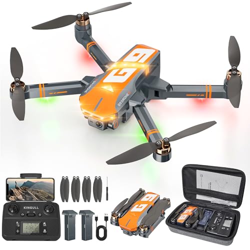 Dark Gray 4K Camera Drone with Brushless Motor, Follow Me Mode, Auto Return, Foldable RC Quadcopter H9714