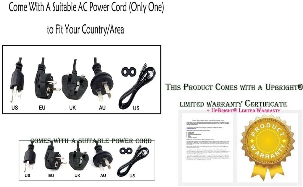 15V AC DC Adapter Power Supply Cord Cable R9178