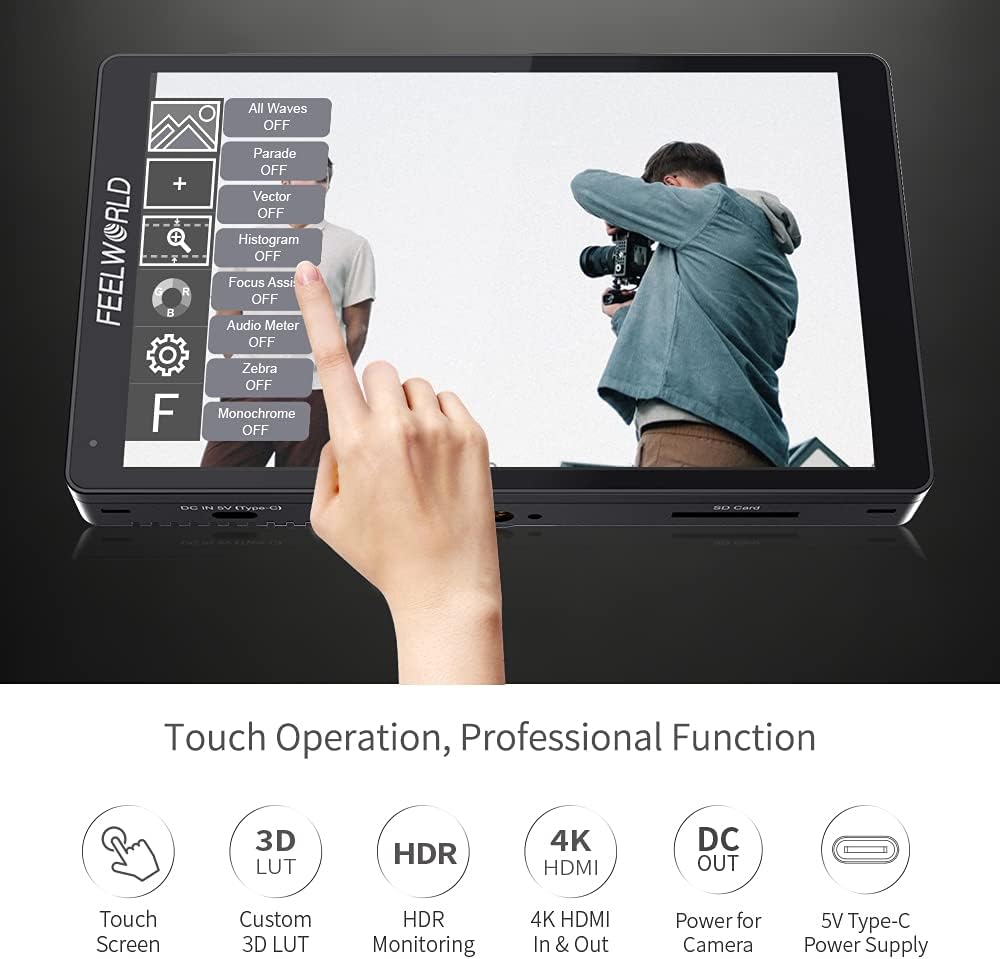 7 Inch Touch Screen DSLR Camera Field Monitor G368