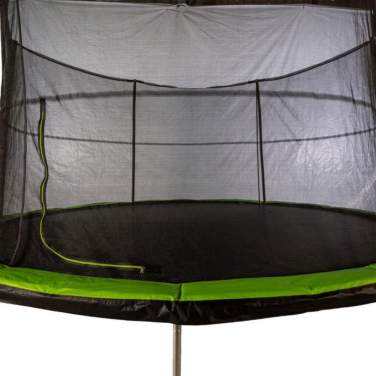 14 Foot Trampoline and Enclosure System with Pad, Black/Lime Green O902995