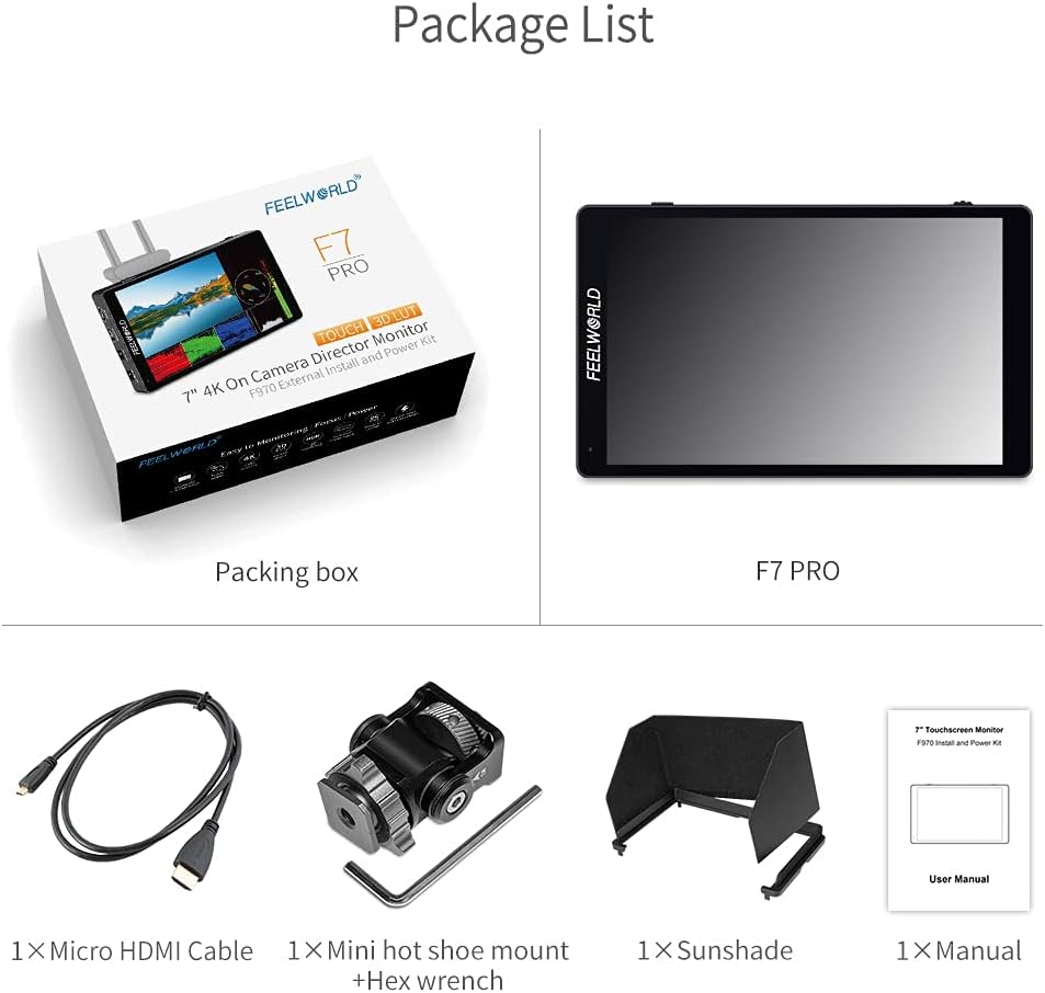 7 Inch Touch Screen DSLR Camera Field Monitor G368