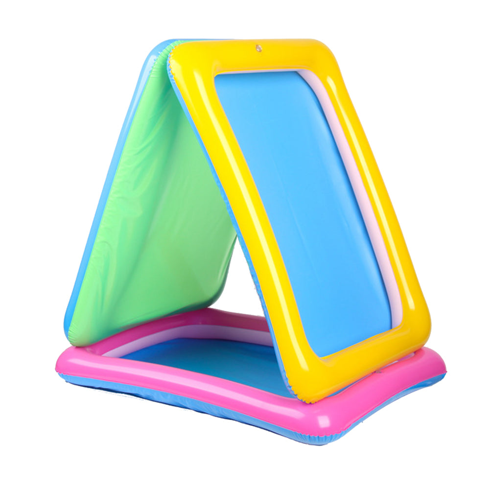 Sand Tray Outdoor Beach Kids Toys Storage Inflatable Pad Box Tray E334995