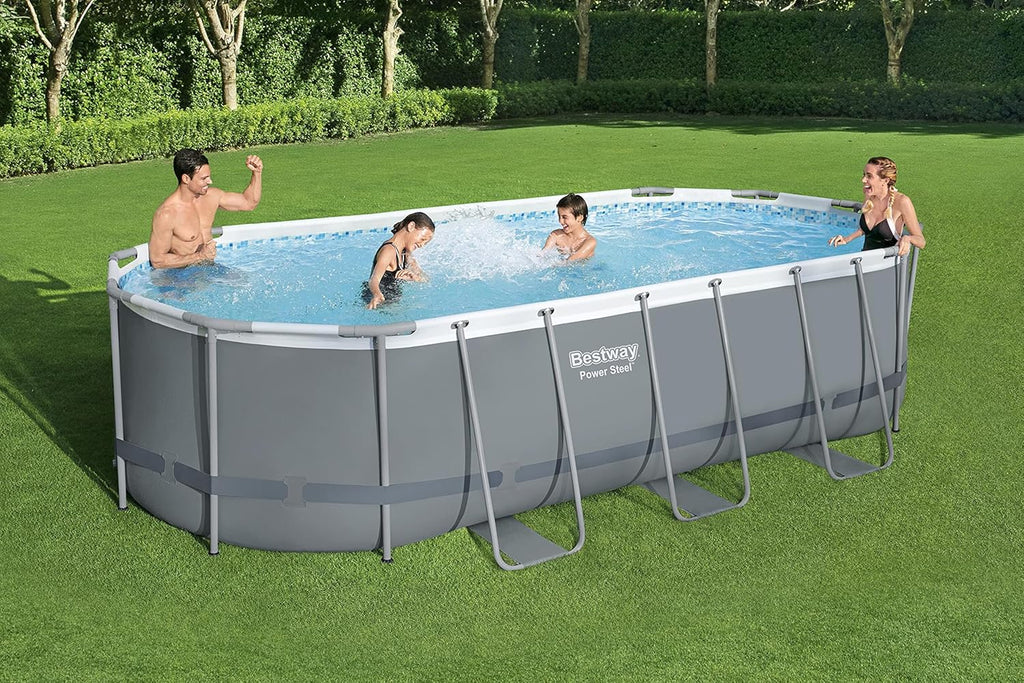 18' x 9' x 48 Oval Above Ground Swimming Pool Set S9136