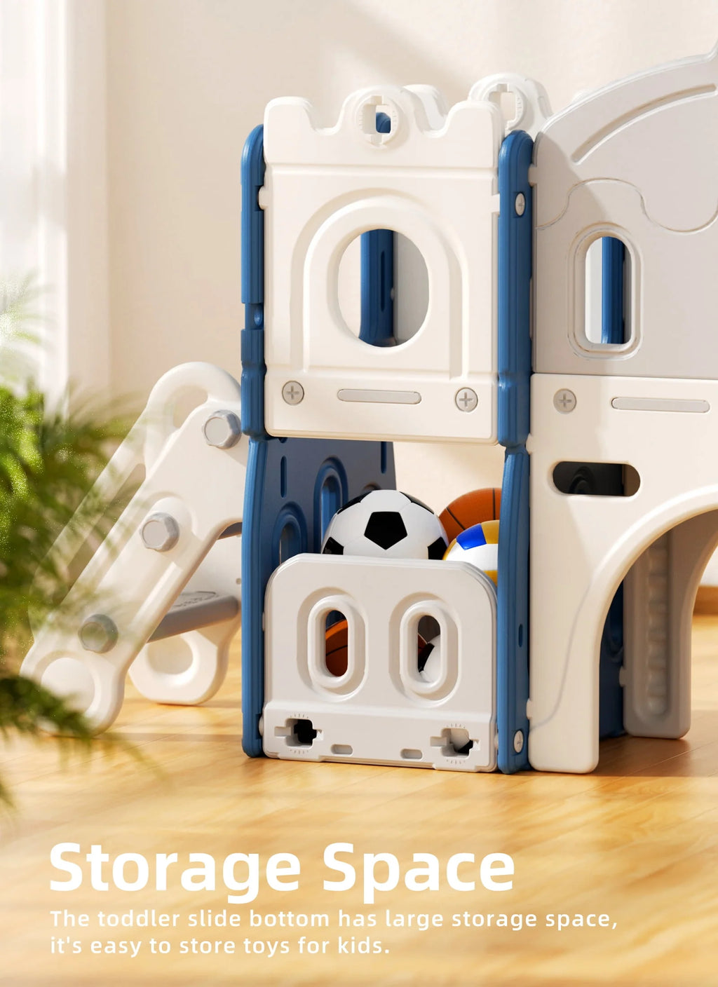 8 in 1 Kids Slide Set with Climber V428