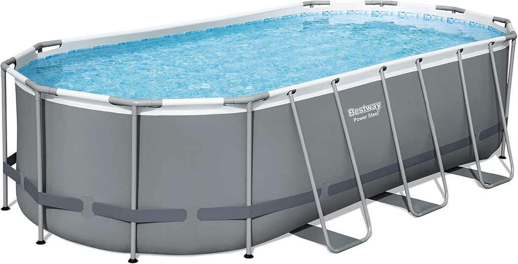 18' x 9' x 48 Oval Above Ground Swimming Pool Set S9136
