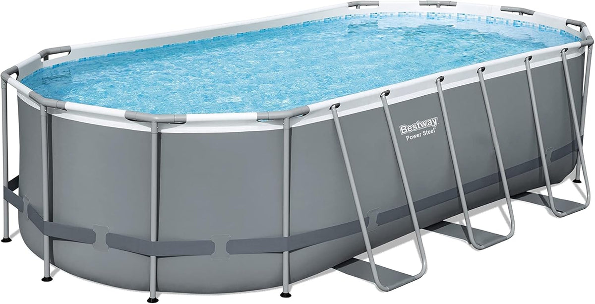 18' x 9' x 48 Oval Above Ground Swimming Pool Set S9136