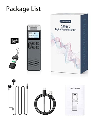 80GB Digital Voice Activated Recorder with Playback H1951