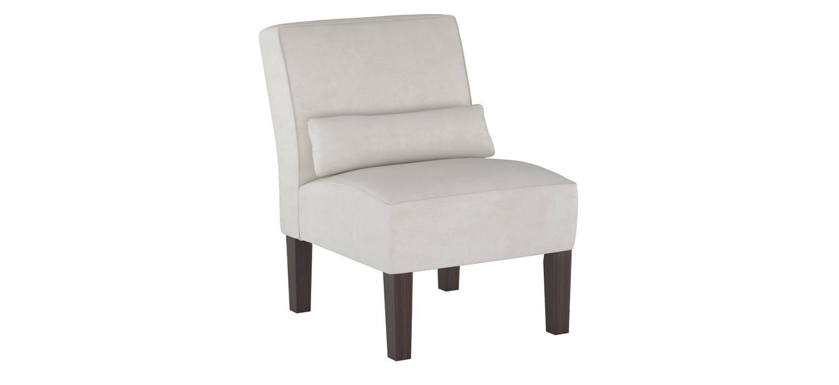 Velvet Light Grey Accent Chair E357444