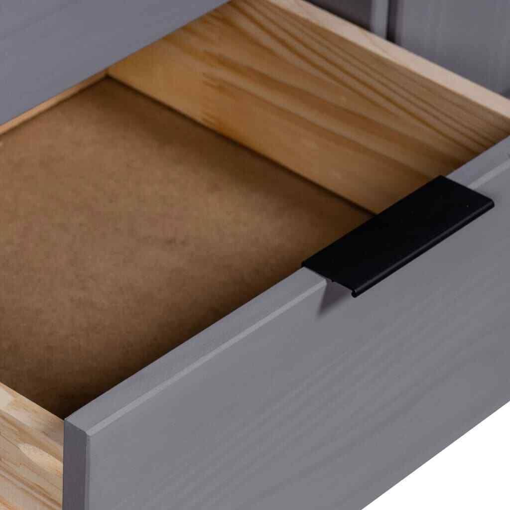 Gray Solid Pine Wood Sideboard N991